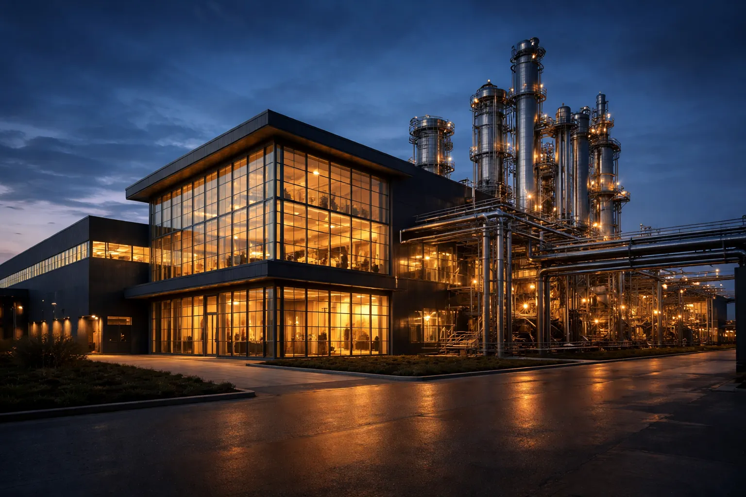 International business team collaborating on industrial engineering project