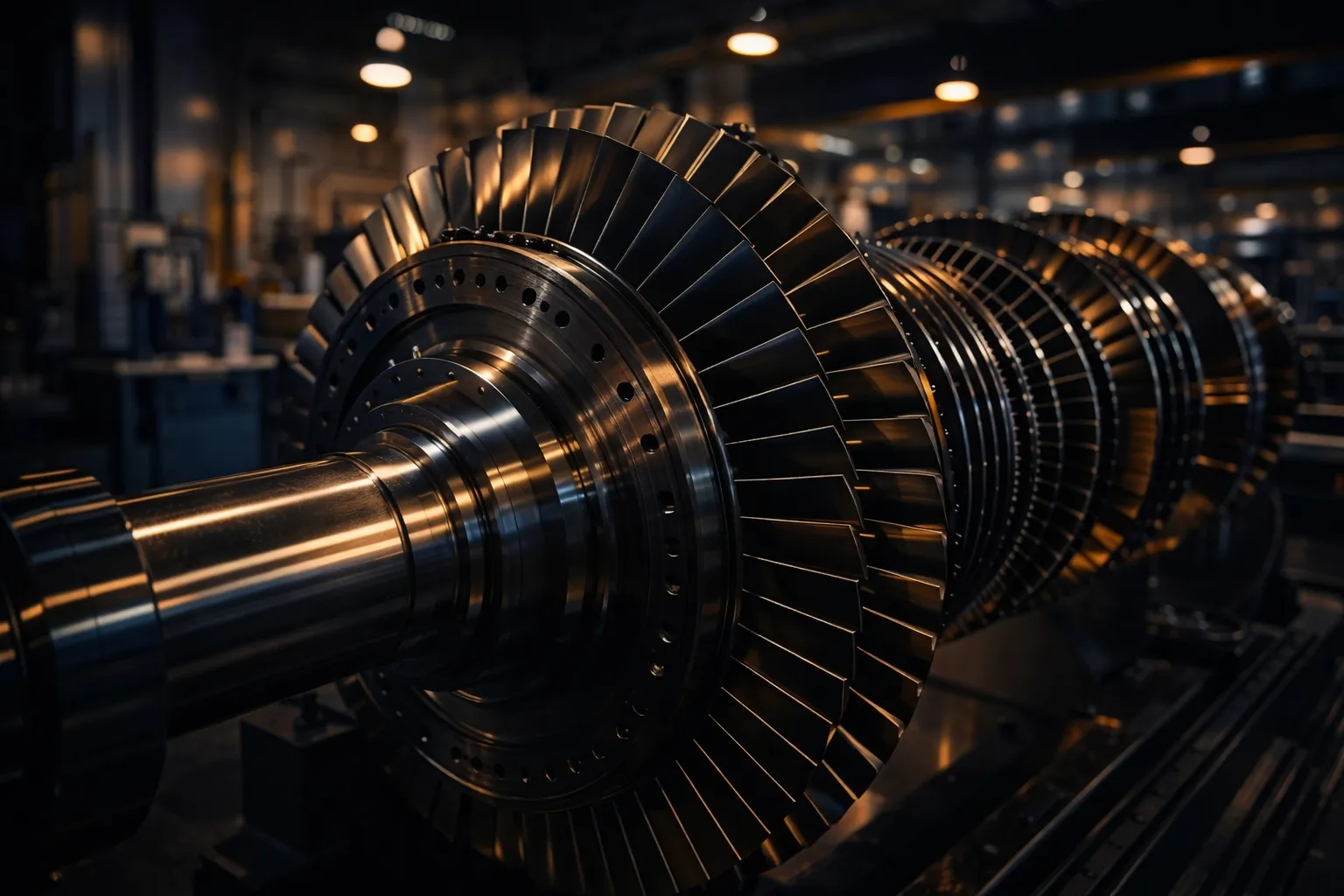 Maintenance technicians servicing large industrial compressor equipment